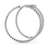 1.6 Inch 4 Prong Round Hoop - alt view