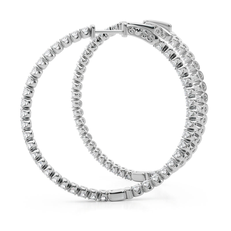 1.6 Inch 4 Prong Round Hoop - alt view