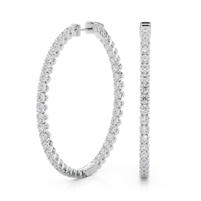1.6 Inch 4 Prong Round Hoop