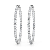 1.6 Inch 4 Prong Round Hoop - alt view