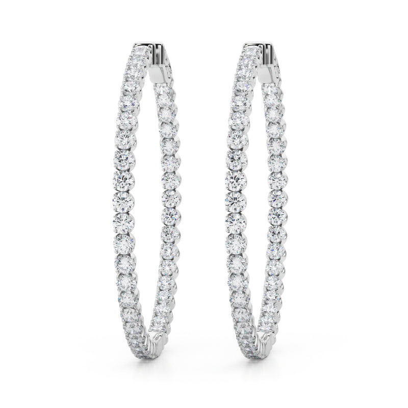 1.6 Inch 4 Prong Round Hoop - alt view