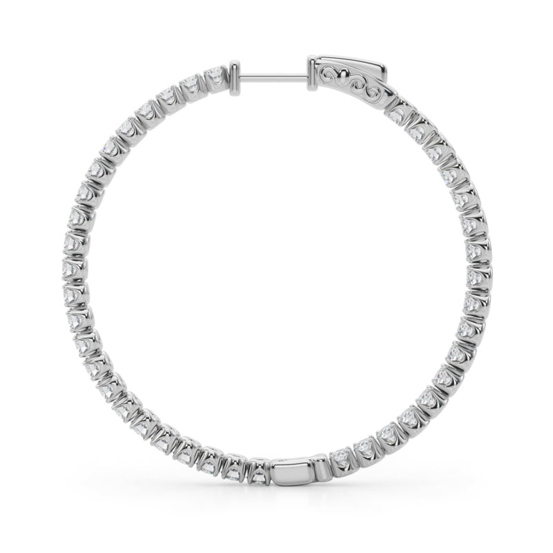 1.6 Inch 4 Prong Round Hoop - alt view