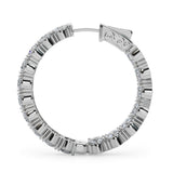 1.2 Inch 4 Prong Round Hoop - alt view