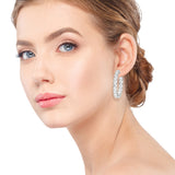 1.2 Inch 4 Prong Round Hoop - alt view