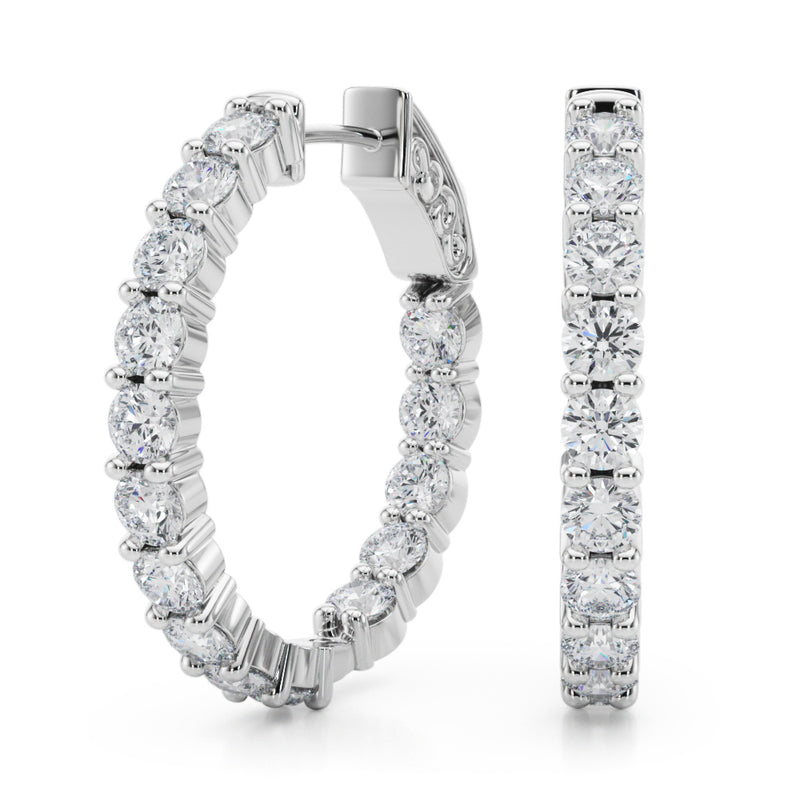 1 Inch 2 Prong Round Hoop