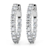 1 Inch 2 Prong Round Hoop - alt view