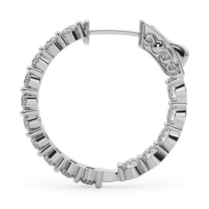 1 Inch 2 Prong Round Hoop - alt view