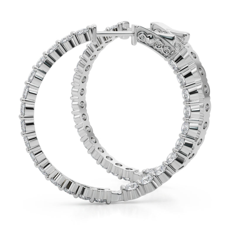 1.4 Inch 2 Prong Round Hoop - alt view
