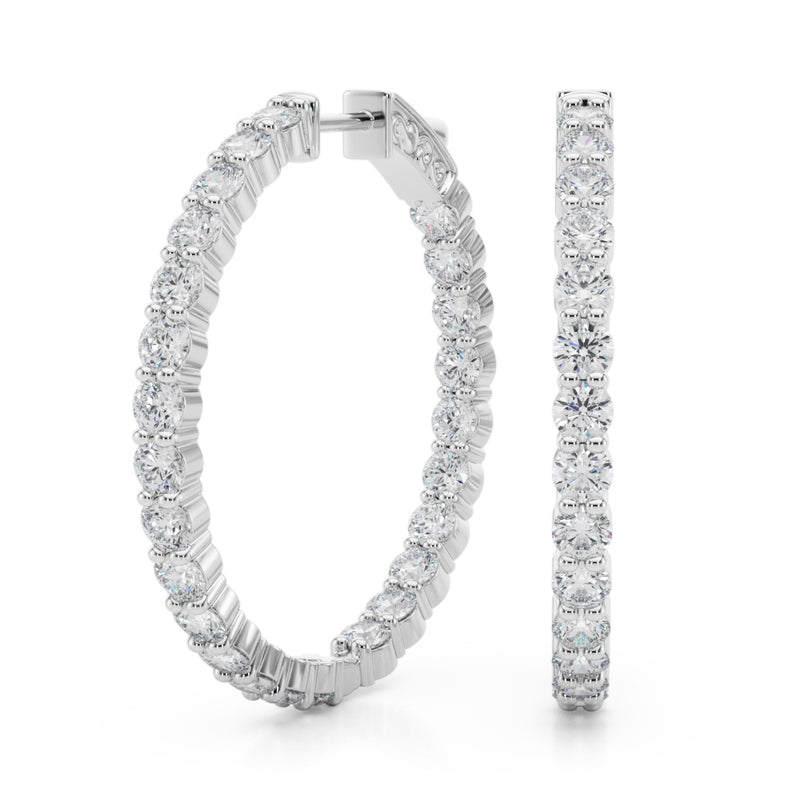 1.4 Inch 2 Prong Round Hoop