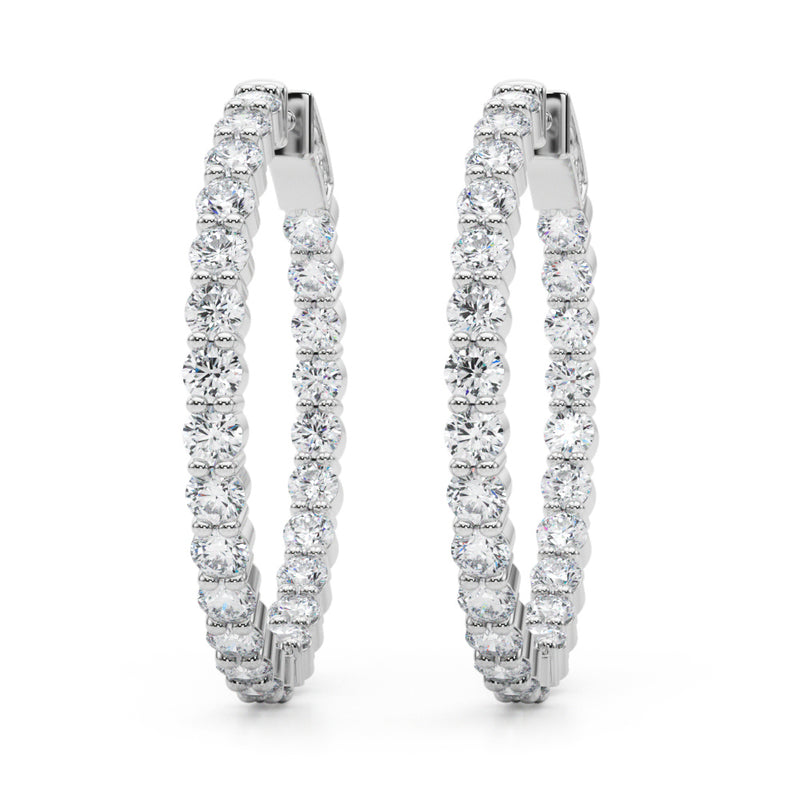 1.4 Inch 2 Prong Round Hoop - alt view