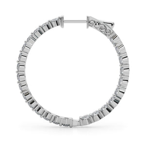 1.4 Inch 2 Prong Round Hoop - alt view