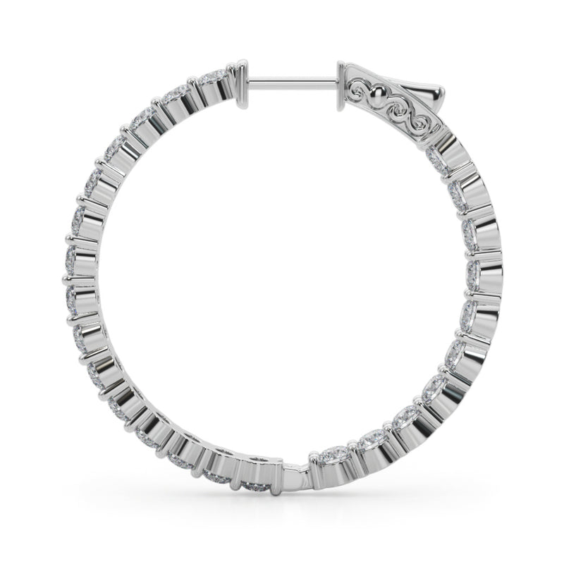 1.4 Inch 2 Prong Round Hoop - alt view