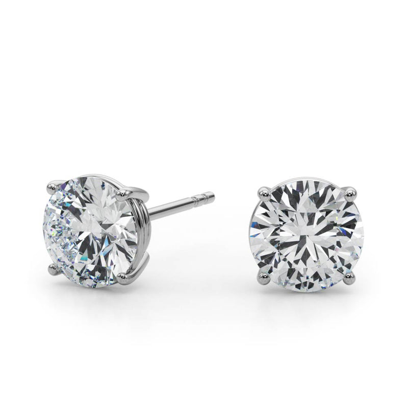 (1 Cttw) 1/2ct 4 Prong Wire Stud Earring - alt view