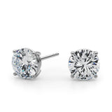 (3/4 Cttw) .37ct 4 Prong Wire Stud Earring - alt view