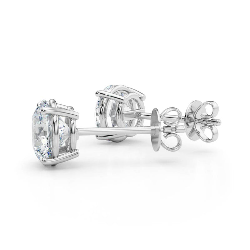 (4 Cttw) 2ct 4 Prong Wire Stud Earring - alt view