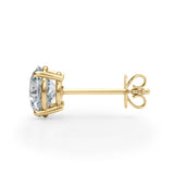 (4 Cttw) 2ct 4 Prong Wire Stud Earring - alt view