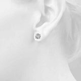 (3/4 Cttw) .37ct 4 Prong Wire Stud Earring - alt view