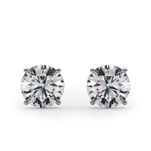 (4 Cttw) 2ct 4 Prong Wire Stud Earring - alt view
