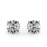 (4 Cttw) 2ct 4 Prong Wire Stud Earring - alt view
