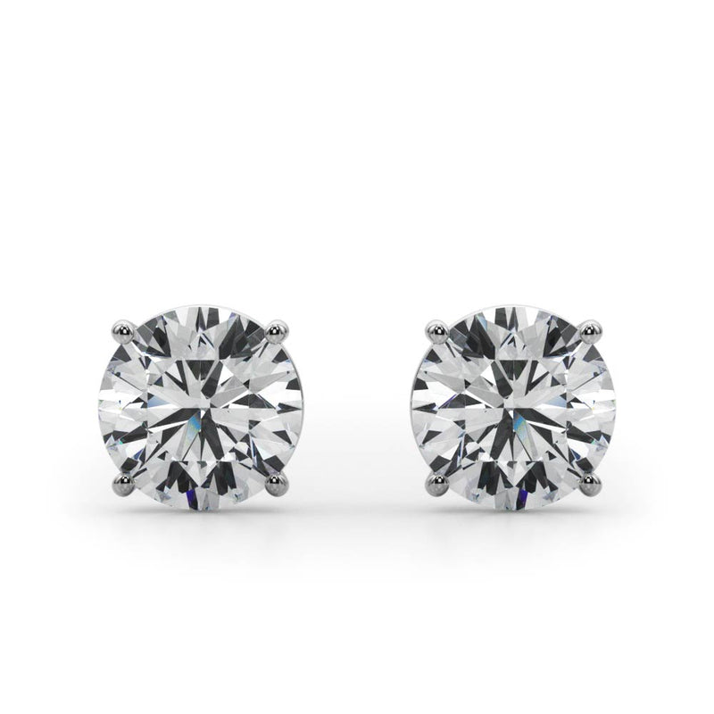 (2 Cttw) 1ct 4 Prong Wire Stud Earring - alt view