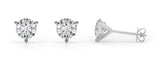 2 cttw 1ct 3 prong wire stud earring lg studs mart 2