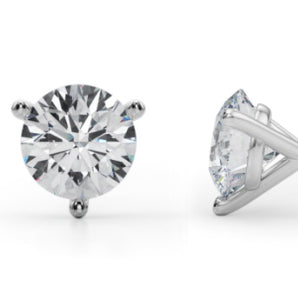 3 cttw 1 5ct 3prong wire stud earring lg studs mart 3