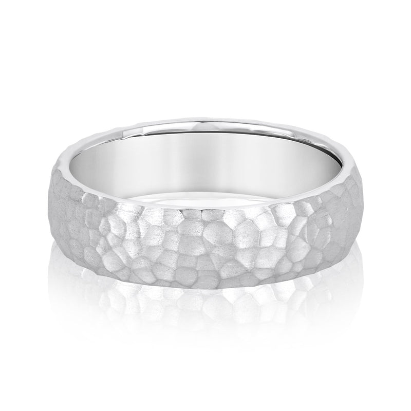 Hammered Light WT Men's Band (N18015L)