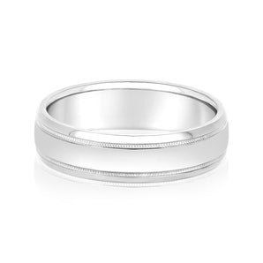 Milgrain Standard WT Men's Band (N18020S)