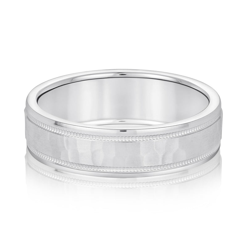 Hammered Standard WT Men's Band (N18045S)