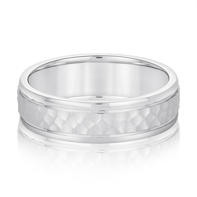 Hammered Light WT Men's Band (N18049L)