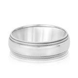 Milgrain Heavy WT Men's Band (N18070H)
