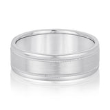 Milgrain Standard WT Men's Band (N18072S)