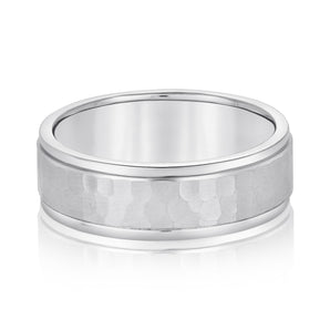 Hammered Light WT Men's Band (N18076L)
