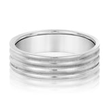 Milgrain Light WT Men's Band (N18162L)