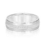 Milgrain Heavy WT Men's Band (N18198H)