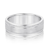 Milgrain Heavy WT Men's Band (N18215H)