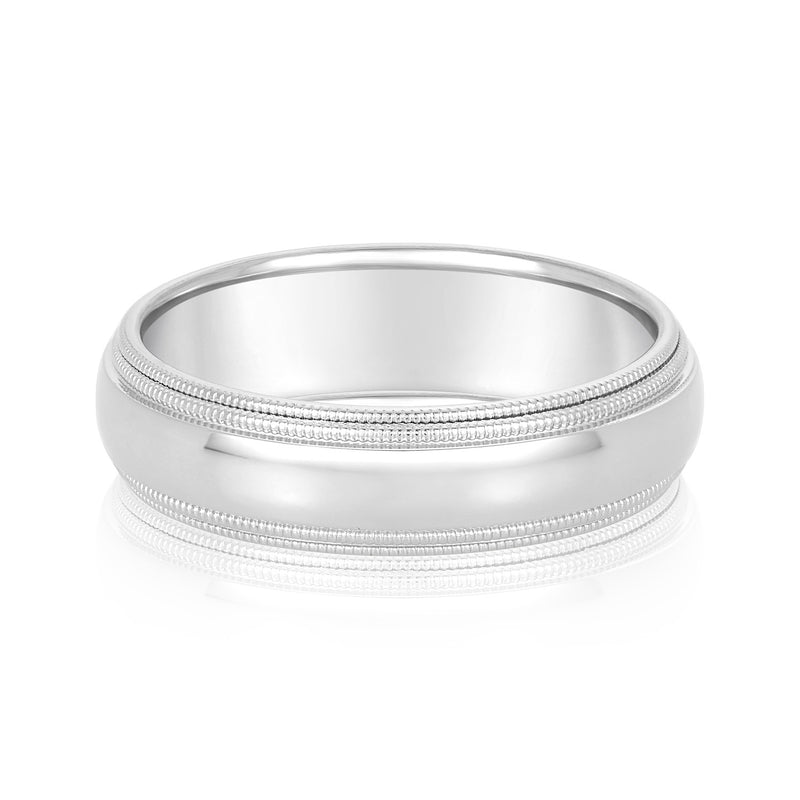 Milgrain Standard WT Men's Band (N18252S)