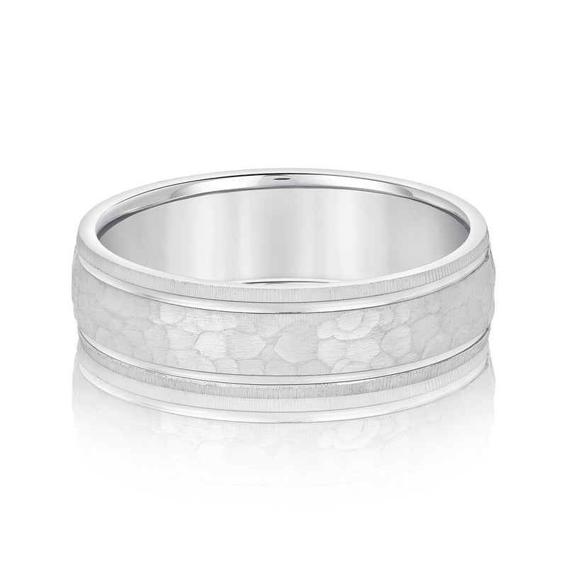 Hammered Light WT Men's Band (N18261L)