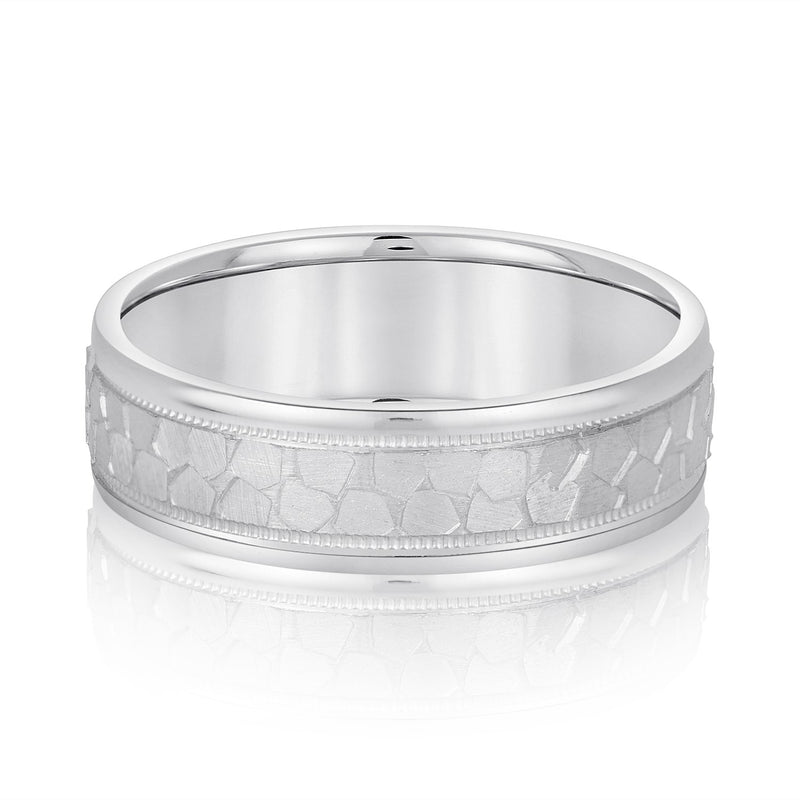 Hammered Light WT Men's Band (N18262L)