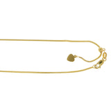 14K Gold 1mm Adjustable Franco Chain