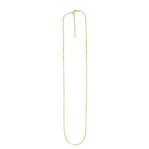 14K Gold .95mm Endless Adjustable Concave Box Chain 