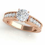 Antique Engagement Ring (50296-E) — Rose Gold