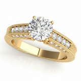 Antique Engagement Ring (50347-E) — Yellow Gold