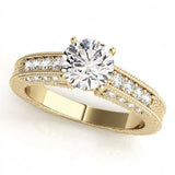 Antique Engagement Ring (50347-E) — Yellow Gold