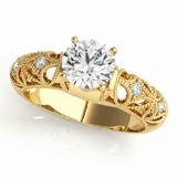 Antique Engagement Ring (50351-E) — Yellow Gold