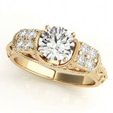 Antique Engagement Ring (50409-E) — Yellow Gold