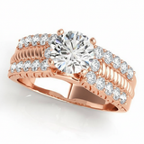 Antique Engagement Ring (50411-E) — Rose Gold