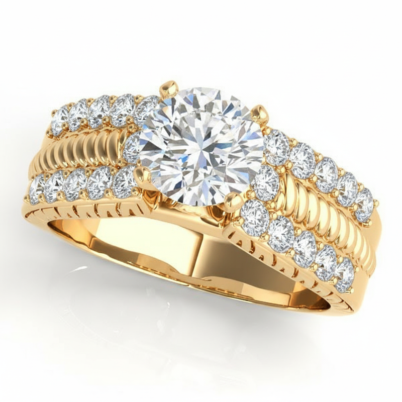 Antique Engagement Ring (50411-E) — Yellow Gold
