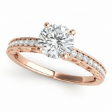 Antique Engagement Ring (50471-E) — Rose Gold