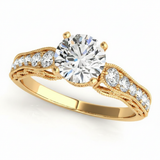 Antique Engagement Ring (50608-E) — Yellow Gold